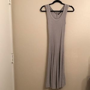 NIC+ZOE scoop neck silver dress; Size PS